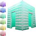 Amazon.com : 1 Door Inflatable Photo Booth, 8.2ftx8.2ft Portable 16 Colors Dimmable Shooting Inflatable Photo Booth Enclosure with Blower, for Wedding Party Events Birthday Bars (White) : Electronics