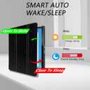 Tri-Fold Case Compatible with Huawei Mediapad M5 10.8 inch (CMR-AL09/CMR-W09), Includes a Screen Protector - Premium PU Leather Tri-Fold Cover with Auto Sleep/Wake (Black, One Size)