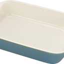 STAUB Ceramics Rectangular Baking Dish, 10.5x7.5-inch, Rustic Turquoise