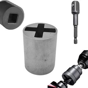 Universal Jack Socket Adapter for Hand Drill, Scissor Jack Drill Adapter for Car, with a 1/2 in Socket Adapter Bit