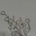 SHONAN 2.5" Stainless Steel Eye Screws for Wood, 18 Pcs Screw Eye Hooks Eye Bolt Hooks, Eye Screw Hooks for Indoor Outdoor Use, 55 Lbs Capacity