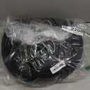 Mindful & Modern Large Meditation Cushion for Zafu Yoga - Meditation Pillow for Sitting on the Floor - Buckwheat Hull Filled Yoga Cushion with Removable, Washable 100% Cotton Cover and Carry Handle (Round - Black)