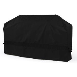 Covermates Island Grill Cover - Weather Resistant Outdoor Cover, Heavy Duty BBQ Covers for Large Island, Classic 12-Guage Vinyl, 110 Inch, Black