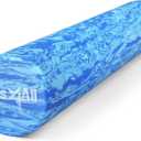 Yes4All EVA Firm Foam Roller for Back - Round Back Roller for Exercise, Yoga & Pilates 12/18/24/36 inch (O. Ocean Marbled)