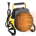 1500W Portable Garage Heater, Electric Outdoor Heater with Fast Heating & Overheat Protection, Patio and Greenhouse Space Heater for Indoor or Outdoor Use（Yellow）
