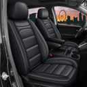 Custom Leather Seat Covers for Chrysler Pacifica 2017-2026 - 8 Seaters Full Set - Waterproof Luxury Leather Seat Protector - Interior Seat Covers Automotive Accessories (Black)