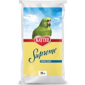 Kaytee Supreme Pet Parrot Food, Natural Seed & Grain Blend, 20 Pounds
Easy daily feeding. Balanced bird food with seeds, grains and pellets. Bird feed with natural protein, fiber, whole grains