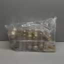 SHareconn 86PCS Christmas Tree Ornaments Clear Set,Shatterproof and Clear Plastic Baubles for Xmas Tree Decor, Holiday Wedding Party Decoration,Champagne (86CT)