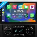 Leadfan Car Radio for Chevy Chevrolet Silverado Tahoe GMC Sierra Buick Yukon Stereo Upgrade with Wireless Carplay Android Auto 10.1'' IPS Touchscreen Bluetooth WiFi GPS Navigation SWC Backup Camera