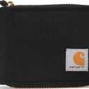 Carhartt Men's Nylon Duck Zipper Wallet, Black