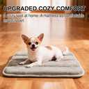 pobopobo Dog Crate Pad, Ultra Soft & Anti-Slip Kennel Mat, Secure Fit for Metal Crates & Dog Cages, Washable Cozy Bed for Small  Dogs Light Brown, S(23"*14"*1.5")