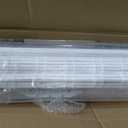 LazBlinds No Drill Bamboo Roman Shades, 31x64, Ceylon Vintage White