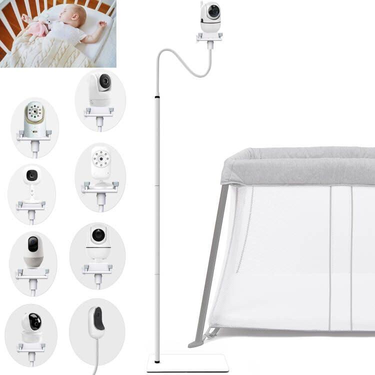 Baby Monitor Floor Stand Holder Mount Compactible for Nanit Pro & Flex Stand, Infant Optics DXR-8 Pro, VTech, Momcozy, HelloBaby, VAVA, nooie IPC100, Motorola VM75/VM50G/VM44