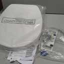 Round Bidet Seat with Dual Nozzle, Non Electric Toilet Bidet Attachment for Hygiene and Bathroom Use, Adjustable Water Stream and Self Cleaning Nozzles, PP Toilet Seat for Home