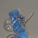 4Pcs Princess Dress Up Accessories for Princess Costume Crown Wand Gift for Girls Christmas Party Halloween Cosplay (Blue)