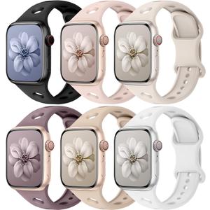 Sport Bands for Apple Watch Band 40mm 41mm 38mm 44mm 45mm 46mm 42mm iWatch Bands for Women Kids Men,Cute Recycled Plastic Silicone Strap for Apple Watch Series 11 10 9 8 7 6 5 4 3 SE 3/2nd Ultra 49mm
