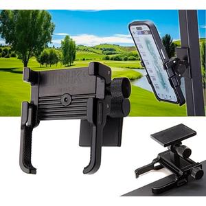 Links Golf Phone Caddy - Magnetic Golf Cart Phone Holder, Black