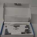 Chilkey ND75 Aluminum Keyboard 75% Percent Wireless Gaming Mechanical Keyboard with LCD Screen, Quick Assembly, BT/2.4G/USB-C, Hot Swappable Per-Key RGB Custom Key Board for Laptop Office PC (1.6mm PCB Non Flex Cut, White)