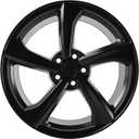 New Single 19 Inch 19x9.5 Inch 19" Aluminum Alloy Wheel Rims Fit for Tesla Model Y 2020 2021 2022 2023 2024 2025 2026, Direct Fit OEM Replacement Rim, 94271, Machined black
