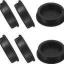 uxcell 6 Pcs T Shaped Silicone Plug, Dia 55 mm/2.17 Inch Elastic Waterproof Silicone Plug Reusable Bottle Stopper Sealing Round Hole Plug for Pipes Equipment, Black