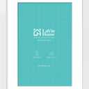 LaVie Home 16 x 24 Poster Frame White, Display Pictures 12x18 with Mat or 16x24 Without Mat, Stable and Sturdy Picture Frame and Polished Plexiglass, Horizontal and Vertical Format of The Wall（1 Pack）