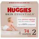 Huggies Size 2 Diapers, Skin Essentials Baby Diapers, Size 2 (12-18 lbs), 74 Count, Packaging May Vary