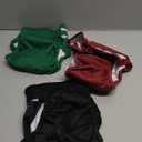 Wegreeco Washable Female Dog Diapers (Pack of 3) (Large (15"-17" Waist), Burgundy, Black, Jade)