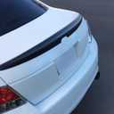 Trunk Spoiler Compatible with 2008-2012 Honda Accord 4 Door, Factory Style ABS Rear Tail Lip Deck Boot Wing by IKON MOTORSPORTS, Unpainted Black, 2009 2010 2011