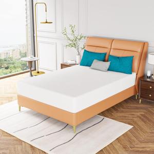 PayLessHere 10 Inch Mattress Green Tea Memory Foam Mattress CertiPUR-US Certified, Removable Soft Cover, Fiberglass Free, Full mattresses for Bed Frame, Bunk Bed, Trundle, Daybed, White