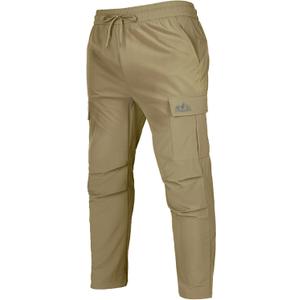 Men's Track Pants Outdoor Athletic Running Casual Joggers Pants with Zipper Pockets Lightweight Quick Dry (XX-Large, Khaki)