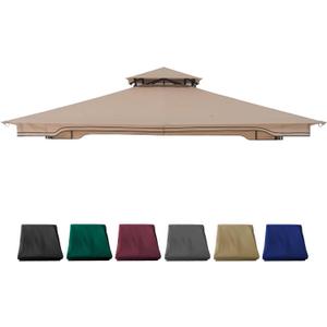 Replacement Gazebo Canopy for 10 x 12 Regency II Patio Gazebo,(Light Beige)