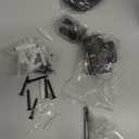 Industrial Pipe Stair Handrail, Wall-Mounted Metal Hand Rail for Indoor & Outdoor Steps, Black Galvanized Iron, Vintage Farmhouse Style, Heavy Duty Support for Stairs & Porch (Black, 12ft)