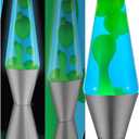 Lava Lamp - 14.5" Deep Ocean - The Original Motion Light - Yellow/Green Wax and Blue Liquid - Item #2634