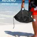 Aegend Snorkeling Gear for Adults Youth Kids, Snorkel Mask with Top Dry Valve - Panoramic View Anti-Leak and Anti-Fog with Mesh Bag for Snorkeling, Scuba Diving, Freediving & Swimming