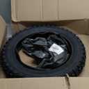 (1 Set) 3.00-12 Dirt Bike Tire and Inner Tube Set - Universal Replacement 80/200-12 Knobby Motocross Bike Tire and Tube for Honda CRF70F/XR70, Yamaha TTR 90, and More - With Vulcanized TR87 Valve Stem