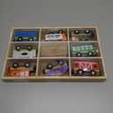 Melissa & Doug Wooden Magnetic Train Cars - 8 Piece Educational and Skill-Building Wooden Toy for Boys and Girls