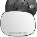 Right Side Mirror Glass Fit for Dodge Ram 1500 2500 3500 1998-2003, Compatible with Durango 1998-2004, Replace 5019892AA CH1325111, Rear View Mirrors Glass with Power Heated, Passenger Side Mirror