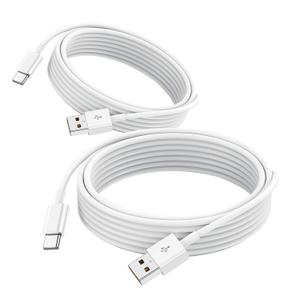 2 Pack Car Carplay Cable for iPhone 17 Air/15/16 16e 17e 15 Pro Max 15 Plus USB A to USB Type C Data Cord,iPad 10th Gen, Samsung Galaxy Tab A7 A8 A9 S10+ S9 S8 S7 Note 10 S10,LG Phone Charger Charging (3 Feet)
