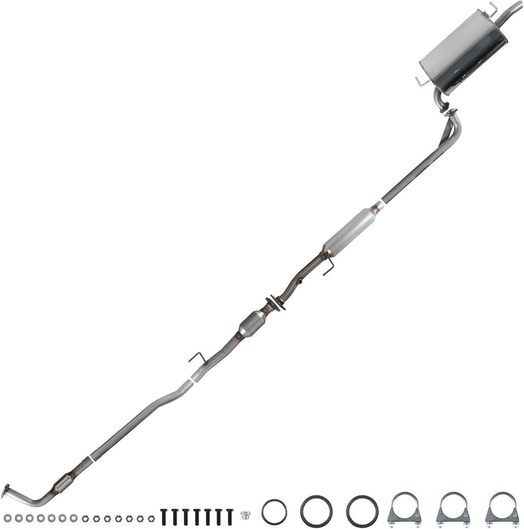 Catalytic Converter & Resonator & Muffler Complete Exhaust System Assembly 1997 1998 1999 2000 2001 Toyota Camry 2.2L L4 Camry Compliant Replacement Exhaust Kit