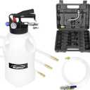 6L Transmission Fluid Pump and Oil Extractor Pump,6L Automatic Transmission Fluid Pump Fluid Extractor/Dispenser for ATF Filler System with 15 Pieces ATF Filler Adapters and 4 Hoses (Black, 6L)