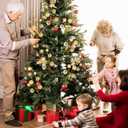 4 Pcs 15 Inch Gold Christmas Tree Picks Xmas Glitter Ball Christmas Tree Decorations Artificial Stems for Xmas Topper Ornaments DIY Wreath Garland Crafts Winter Home Decor