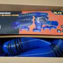 DUMPMAN 20 FT RV Sewer Hose Kit, Sewer Hose for RV Camper - Includes 2 Attachable 10 ft Sewer Hose with Swivel Fitting, 90 Degree Clear View Sewer Adapter, and 4 Storage Caps