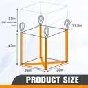 FIBC Bulk Bag 35x35x43in, Super Sack Heavy Duty, Pack of 10
