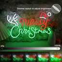 Britrio Merry Christmas Neon Sign LED Neon Light Wall Decoration for Bedroom Holiday Christmas Party Business Store Window Home Decor Hanging Ornament Xmas Gift Indoor 5V USB 15.75”