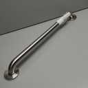 Amazon Basics Bathroom Handicap Safety Grab Bar, 24-inch Length, 1.25 Inch Diameter, Shower, 500LBs Capacity, ADA Compliant, Stainless Steel