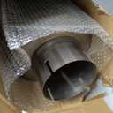 A-KARCK 4" Inlet Exhaust Resonator, 4" Inlet 4" Outlet 30" Overall Length Muffler Resonator Stainless Steel