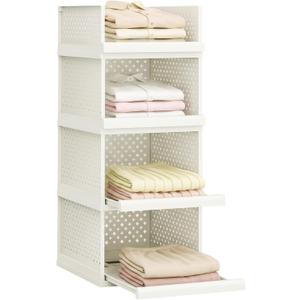 Storage Drawers, 12.8" wide Cupboard Organiser, Bathroom Stackable Shelf