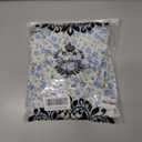 Gardenwed Women's Floral Wide Leg Jumpsuit, Ruffle Short Sleeve Square Neck Summer Casual Palazzo Romper with Pockets (L)