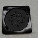 Shower Drain Cover (4-1/4 in Round) Replacement |Custom Drip Drain Grate | Shower Base Strainer Grid (Matte Black)