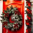 2 x 24pcs Velvet Bows for Christmas Tree - Red Bows for Christmas Tree for Garland Wreath Rustic Crafts Gift Indoor Outdoor Xmas Decorations